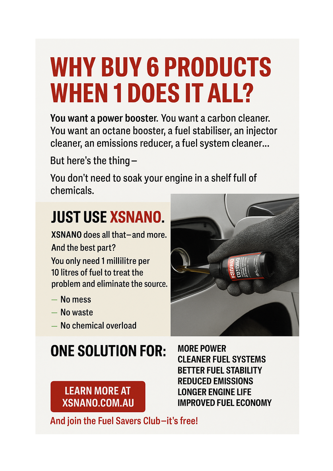 XSNANO is the best additive for all symptoms