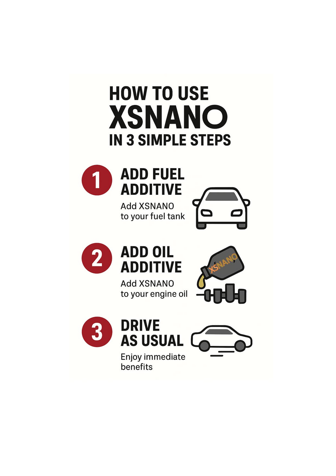 How to Use XSNANO Fuel and Oil Additives