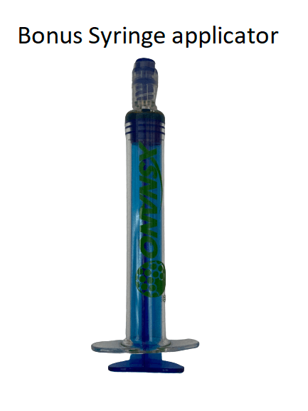 Bonus syringe applicator